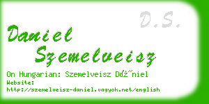 daniel szemelveisz business card